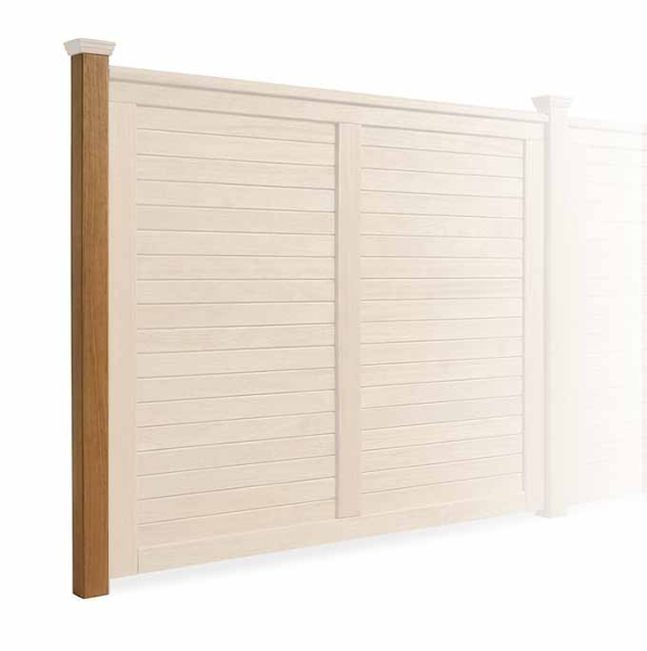 Pfosten 9x9 cm aus astfreiem ODUM-IROKO Hartholz - Natur. Längen bis 290 cm lieferbar.