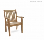 1-Sitzer Gartensessel Gartenbank ROYAL - Ausführung Hartholz Natur