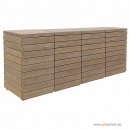 4er Mülltonnenbox PRIMUS 120